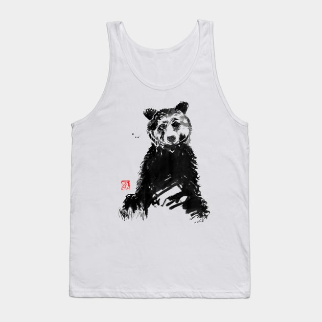 bear Tank Top by pechane